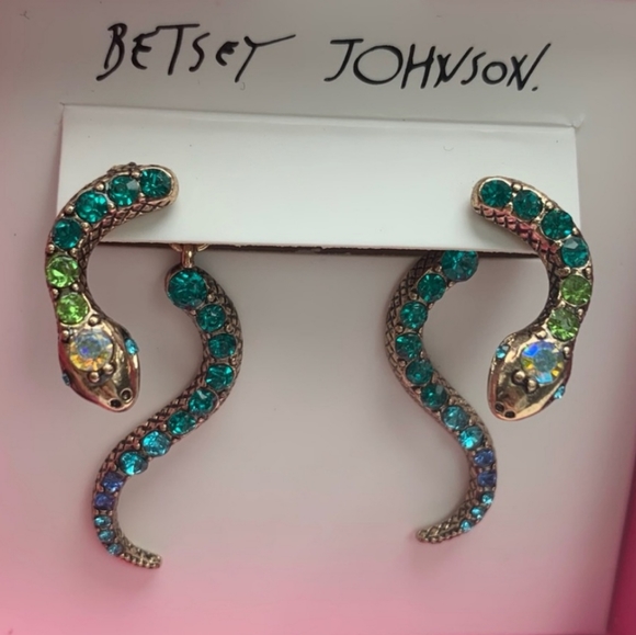 Betsey Johnson Jewelry - Betsey johnson snake earrings nwt